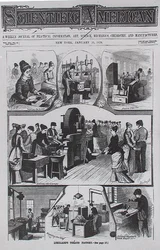 Usine de tabac Lorillard, du Scientific American, 11 janvier 1879